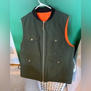 Hooke Green And Orange Vest Reversable L